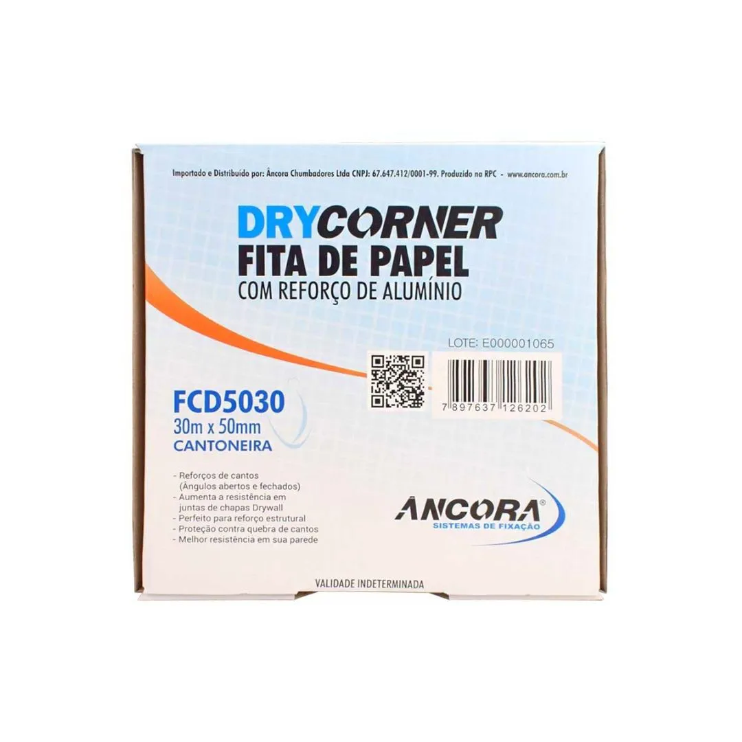 FITA PAPEL CANTO COM REFORÇO  METÁLICO  50 x 30MM REFERENCIA: 106 - Image 2